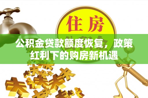 永泰公积金贷款额度恢复，政策红利下的购房新机遇