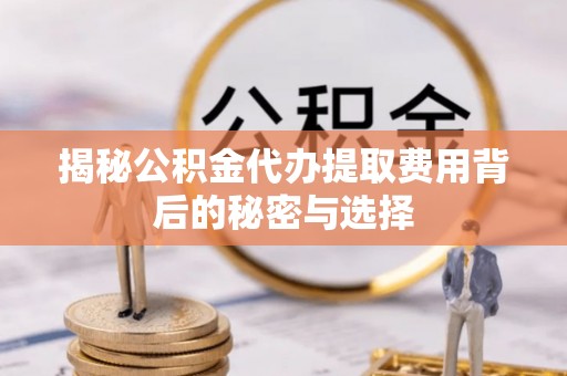 永泰揭秘公积金代办提取费用背后的秘密与选择