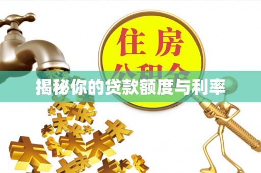 永泰揭秘你的贷款额度与利率