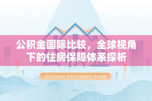 永泰公积金国际比较，全球视角下的住房保障体系探析