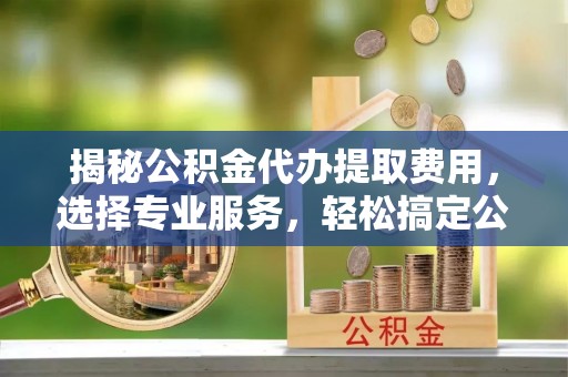 永泰揭秘公积金代办提取费用，选择专业服务，轻松搞定公积金提取